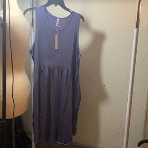 VIISHOW Women's Purple Sleeveless Midi Dress 2XL NWT